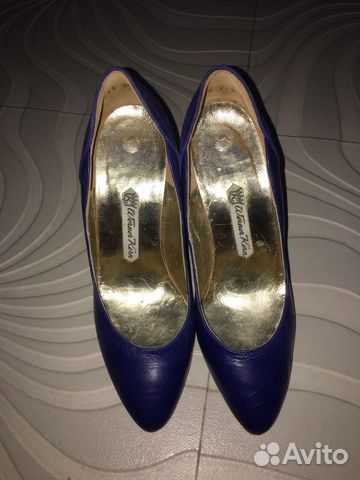 Туфли синие кожа/замша, Werner Kern, Германия, 36