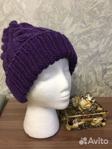 Шапка вязанная ручная работа