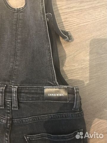 Джинсовый комбинезон Zara 128 Джинсовый комбинезон Zara 128