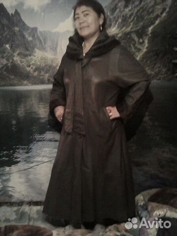 Плащ кожаный, б/у, отлично. сост, р48-50-52 Плащ кожаный, б/у, отлично. сост, р48-50-52