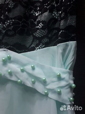 Нарядное вечернее ассиметричное платье