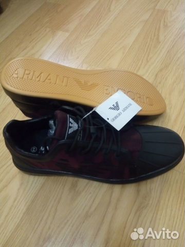 Кроссовки Emporio Armani текстильные Кроссовки Emporio Armani текстильные