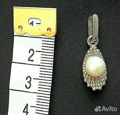 Продаю кулон подвеску серебро с жемчугом