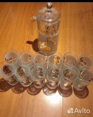 Набор стаканов и кувшин для воды Набор стаканов и кувшин для воды