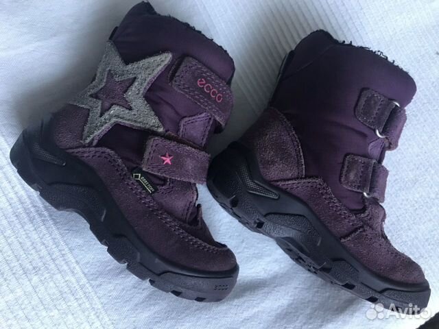 Ботинки зимние Ecco gore-Tex 23 р-р Ботинки зимние Ecco gore-Tex 23 р-р