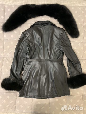 Пальто кожаное женское 44-46 M Пальто кожаное женское 44-46 M