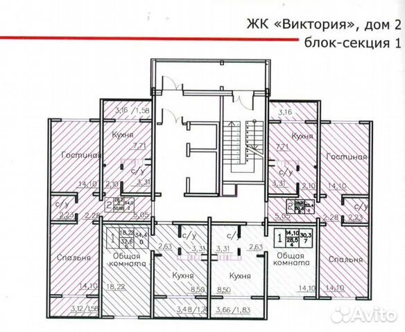 2-к квартира, 51 м², 7/17 эт. 2-к квартира, 51 м², 7/17 эт.