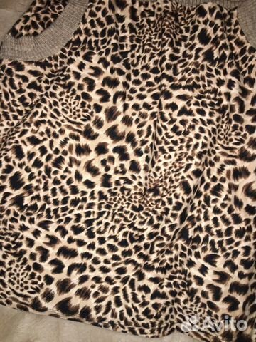 Леопардовое платье-туника