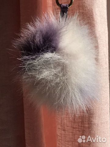 Брелок на сумку/рюкзак NO name из меха песца