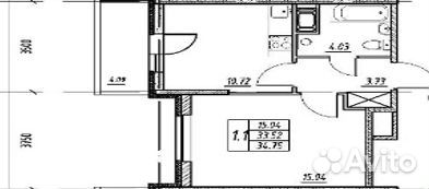 1-к квартира, 35 м², 8/25 эт. 1-к квартира, 35 м², 8/25 эт.