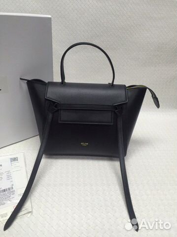 Сумка Celine Belt Ceлин Матовая Черная Кожа Сумка Celine Belt Ceлин Матовая Черная Кожа