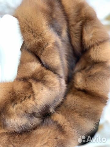 Шуба норковая fokos(капюшон соболь) 42-44