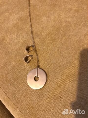 Набор бижутерии серьги кулон
