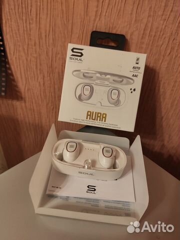 Наушники Soul Aura беспроводные Bluetooth белые Наушники Soul Aura беспроводные Bluetooth белые