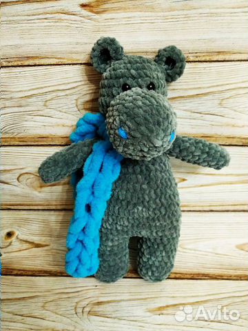 Вязаная игрушка бегемот. игрушка амигуруми Вязаная игрушка бегемот. игрушка амигуруми