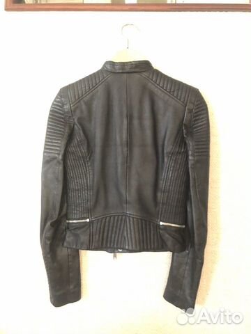 Кожаная куртка Zara XS