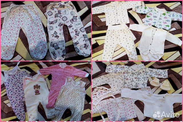 Одежда на девочку от рождения до года