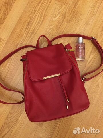 Рюкзак City красный хор сост иск кожа
