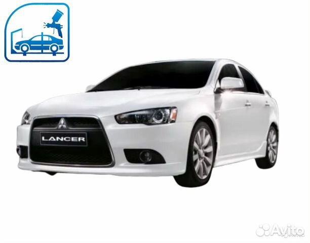 Mitsubishi Lancer 10 капот фара крыло бампер перед