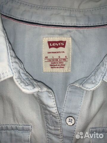 Джинсовая рубашка Levi’s 6x Джинсовая рубашка Levi’s 6x