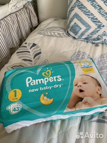 Подгузники pampers new baby dry 1 размер. 2 упаков Подгузники pampers new baby dry 1 размер. 2 упаков