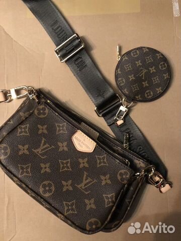 Культовая сумка Louis Vuitton Pochette Multi хаки