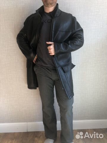 Кожаная мужская дубленка Michael Kors Кожаная мужская дубленка Michael Kors