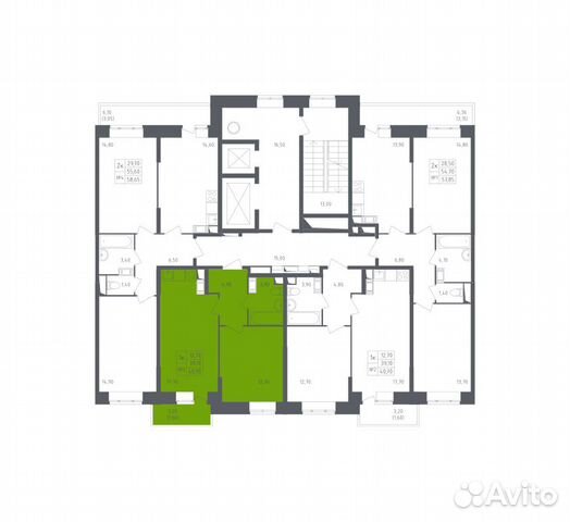 1-к квартира, 40.7 м², 11/17 эт.