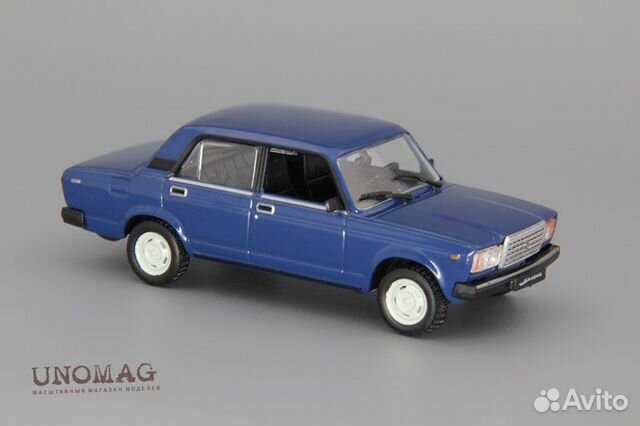 1:43 ваз 2107 Жигули, Автолегенды СССР 31, синий 1:43 ваз 2107 Жигули, Автолегенды СССР 31, синий