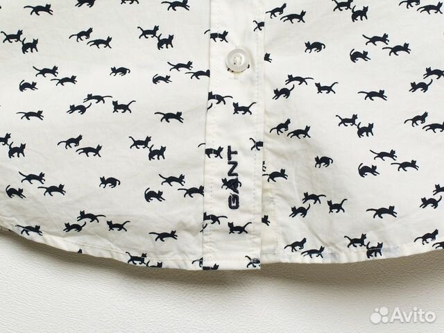 Рубашка Gant с котиками на девочку 13-14 лет Рубашка Gant с котиками на девочку 13-14 лет