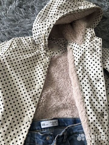 Куртка дождевик Zara + джинсы 1,5-2 года Куртка дождевик Zara + джинсы 1,5-2 года