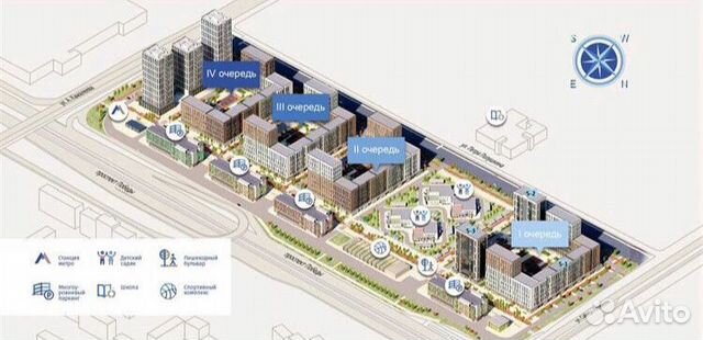 1-к квартира, 37 м², 7/17 эт.