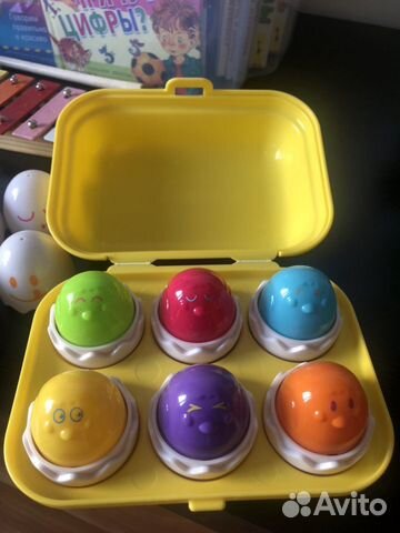 Развивающая игра 1-3 года яйца Развивающая игра 1-3 года яйца