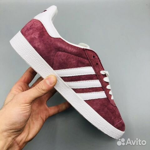 Кроссовки Adidas Gazelle бордовые