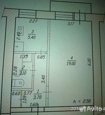 1-к квартира, 33.9 м², 9/9 эт.