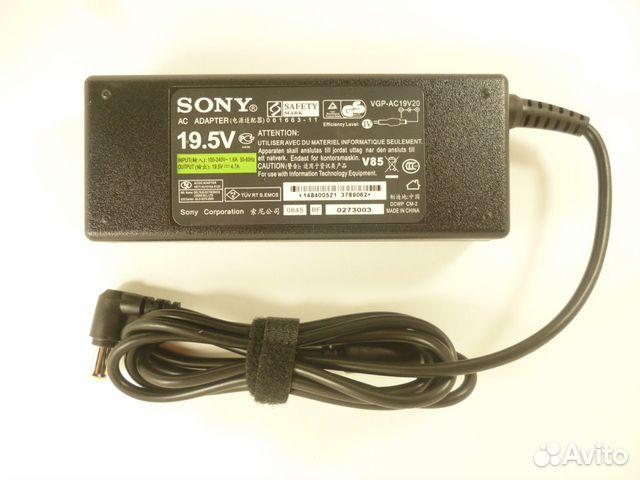 Новый блок питания Sony 90W 19.5V 4.7A (6.5x4.4)