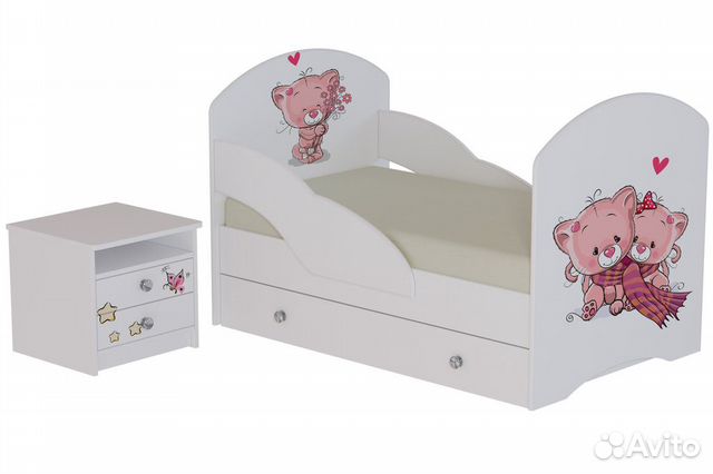 Детская кровать Котята в наличии 80х160