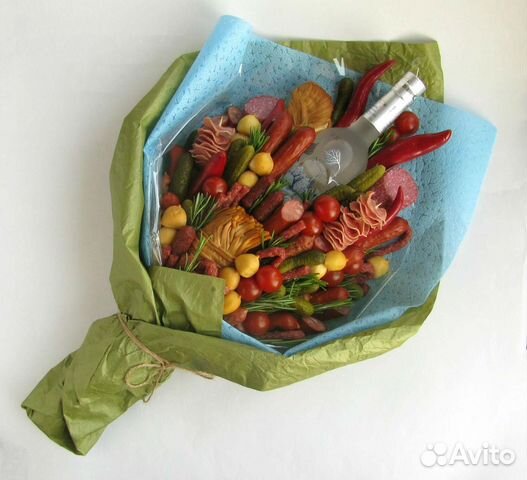 Мужской съедобный букет