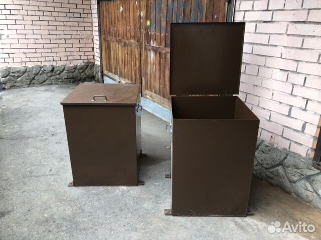 1 бак для мусора железный / мусорные контейнеры с   .