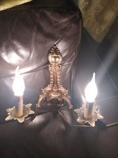 Бра бронза Антиквариат середина 20века