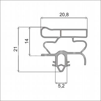 Резинка уплотнитель на дверь холодильника