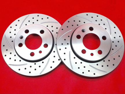 Skoda диски перфорированные тормозные