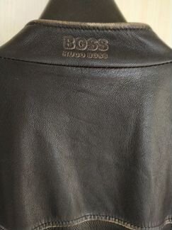 Кожаная куртка мужская Hugo Boss новая