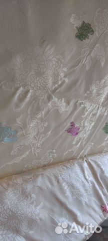 Ткань хлопок, шёлк. Китайские хризантемы. Ост. 6м