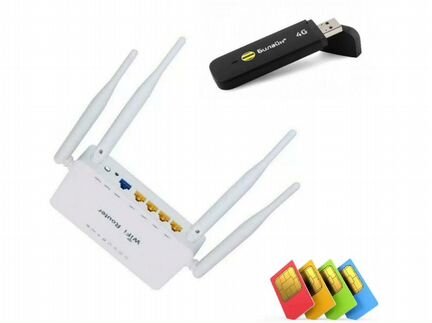 4G 3G wifi комплект интернета + симкарта в подарок