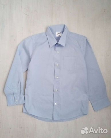 Рубашка голубая