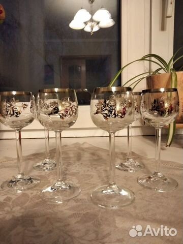 Рюмки ликерные серебряные