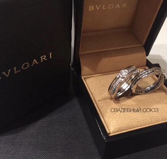 Золотые обручальные кольца Bvlgari 585 пробы