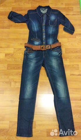 Комбинезон джинсовый р.42-44-46