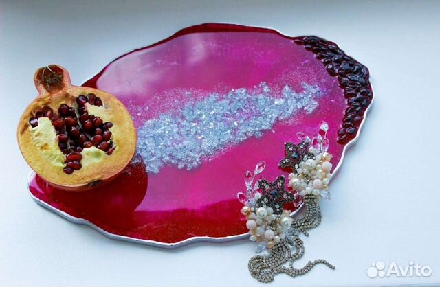 Блюдо из эпоксидной смолы
